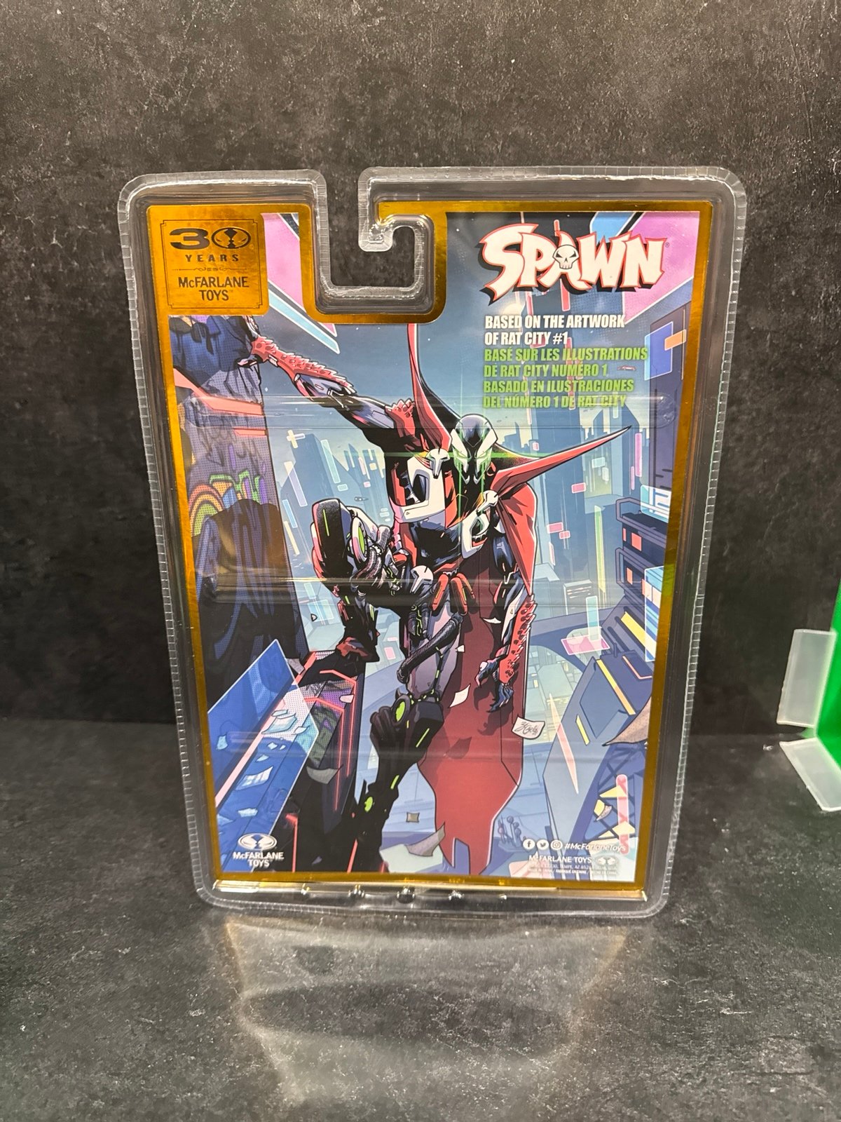 McFarlane 30th The Deviant Rat City Spawn Platinum Chase Figure