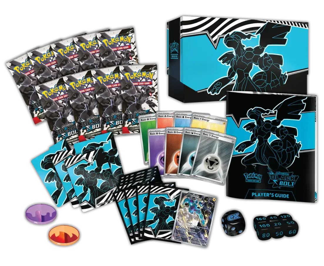 Pre-Order Pokemon TCG: Scarlet & Violet - Black Bolt Elite Trainer Box