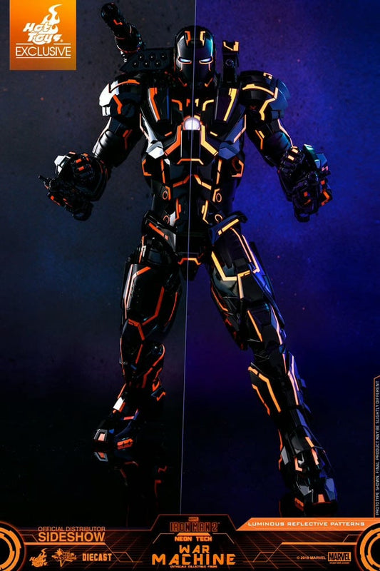 Neon Tech 4.0 War Machine Iron Man Hot Toys 1/6th Scale DIECAST