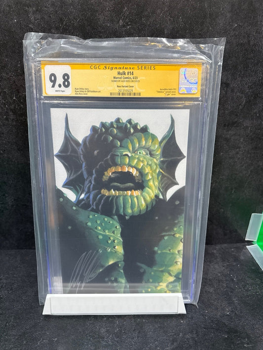 Hulk 14 Alex Ross signed CGC 9.8 Timeless Virgin Cover
