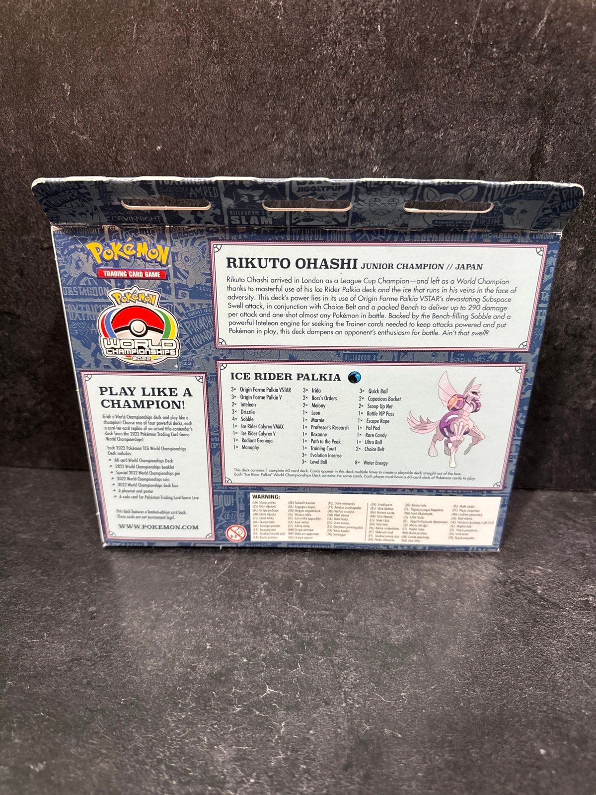 Pokémon London 2022 world championship ice rider Palkia