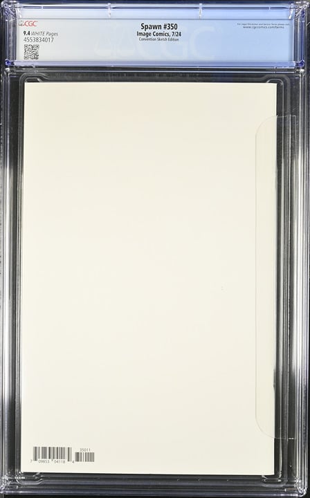 Spawn 350 7/24 Image Comics Convention Sketch Edition CGC 9.4