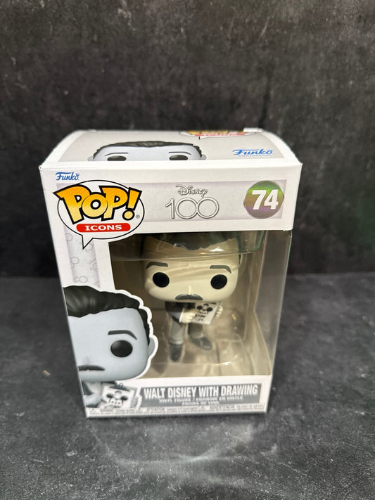 Walt Disney with Drawing Funko Pop 74