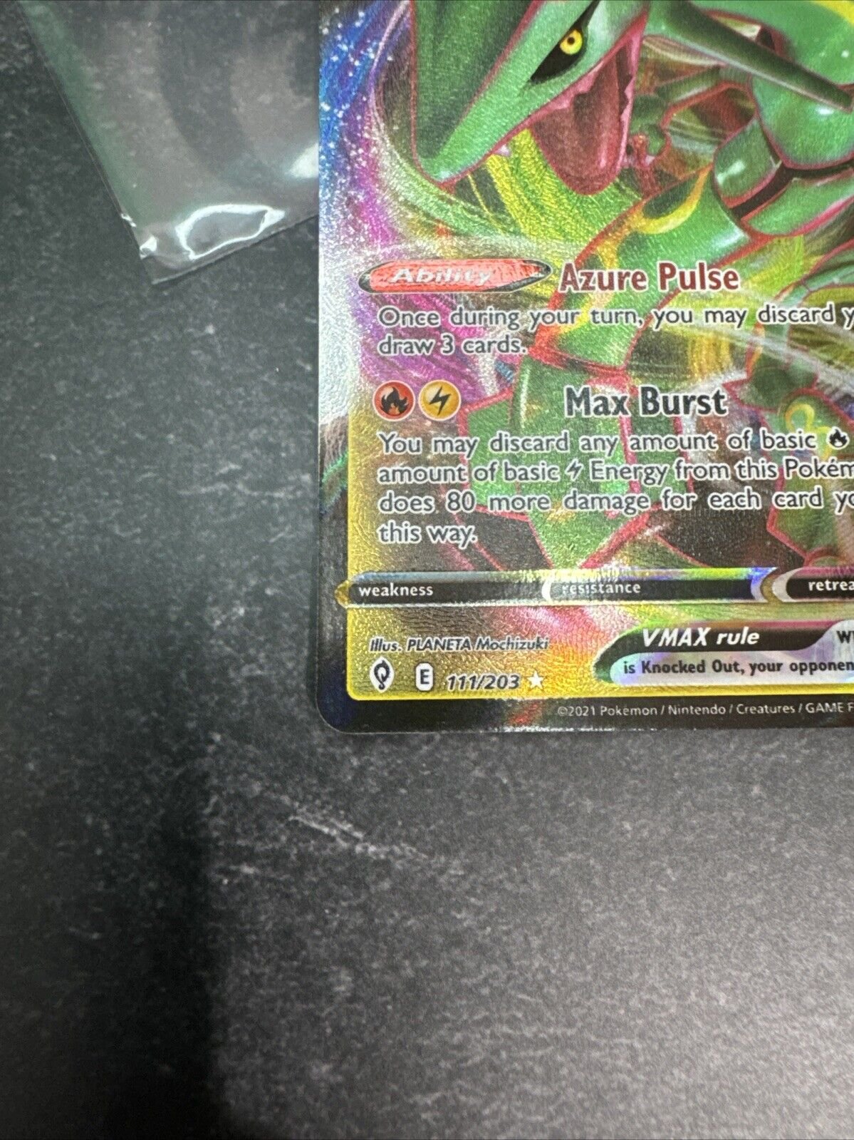 Rayquaza VMAX 111/203 Swsh07: Evolving Skies Holo