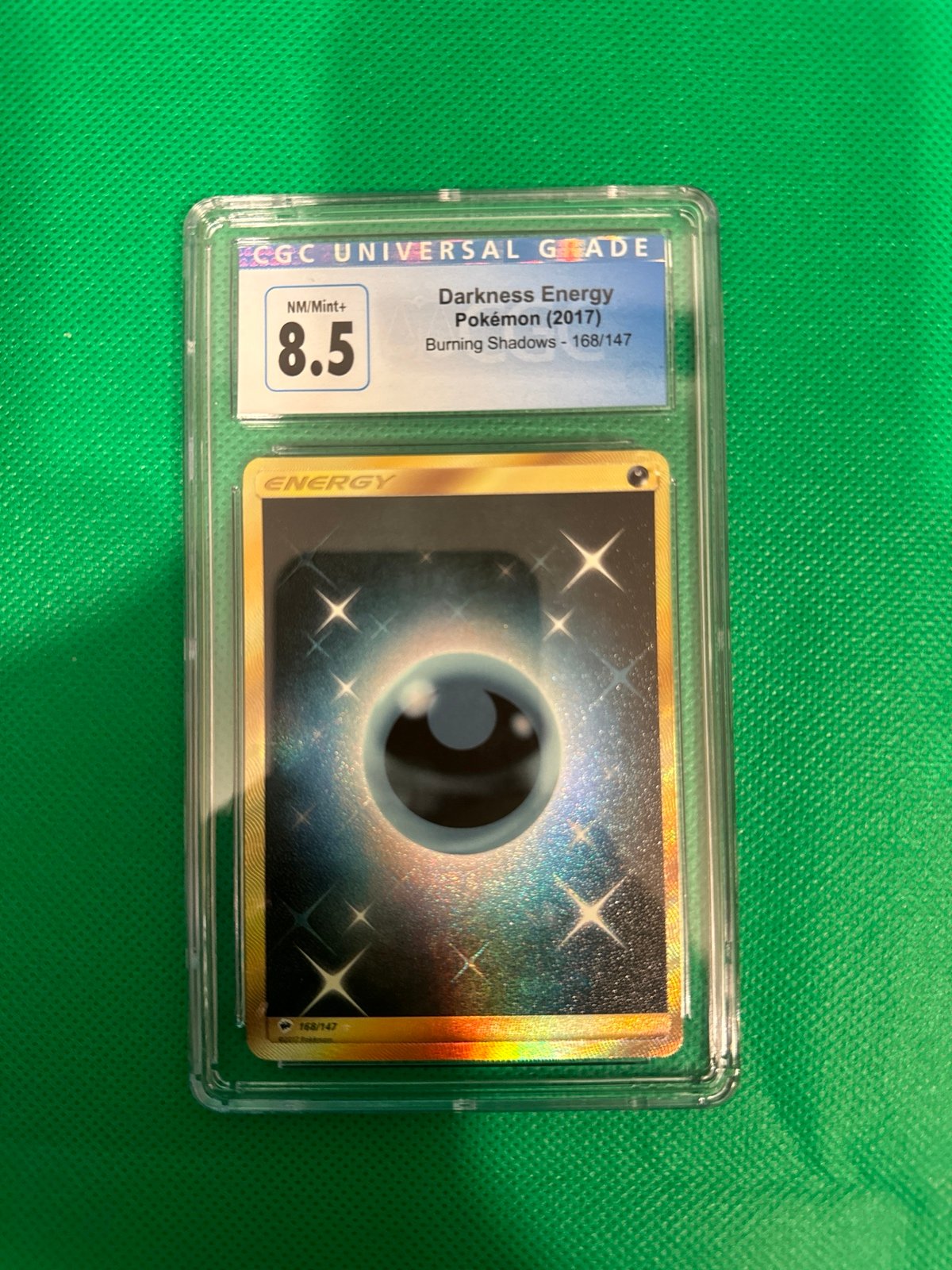 Pokémon darkness energy burning shadows cold secret rare 168/147 CGC 8.5