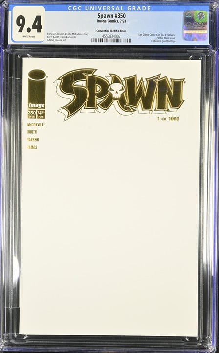 Spawn 350 7/24 Image Comics Convention Sketch Edition CGC 9.4