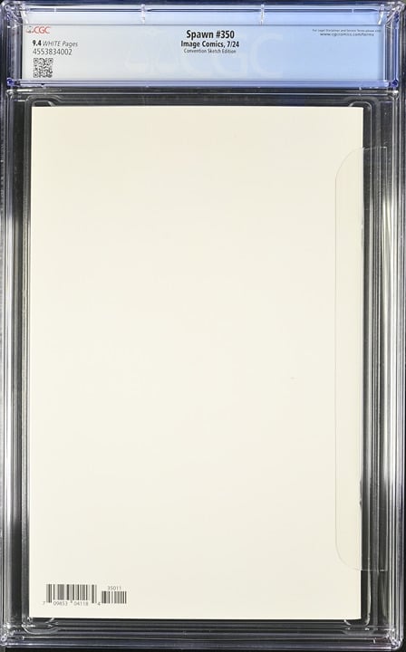 Spawn 350 7/24 Image Comics Convention Sketch Edition CGC 9.4