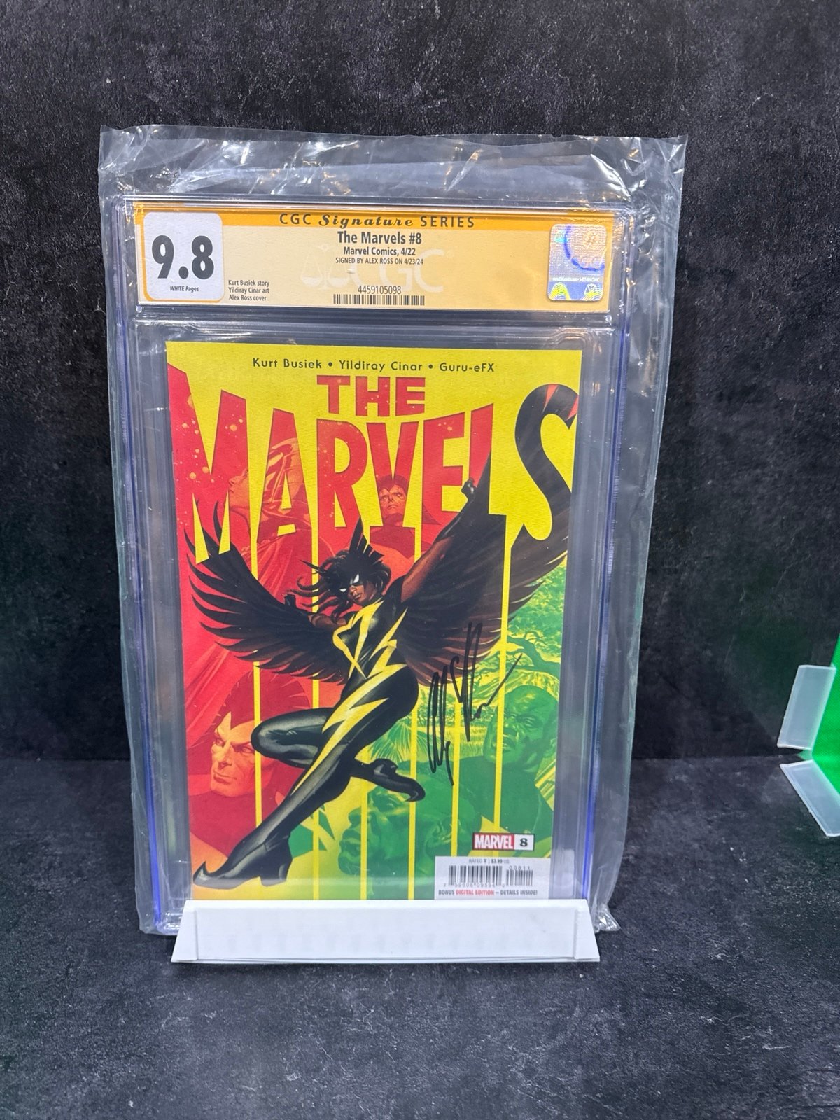 The Marvels #8 signed by Alex Ross CGC 9.8