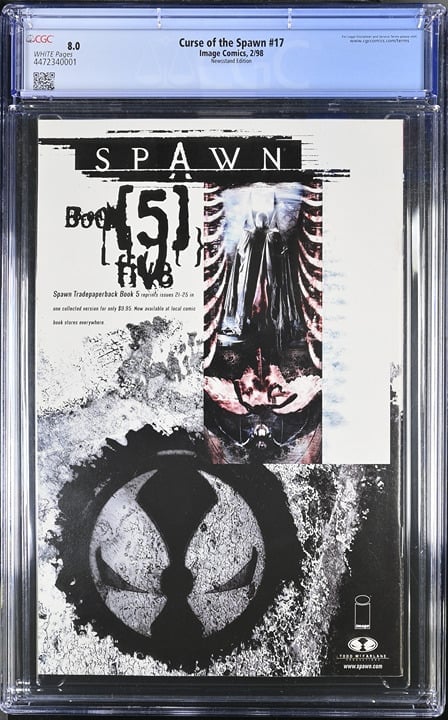 NEWSSTAND Curse of the Spawn 17 2/98 Image Comics CGC 8.0