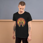 Flaming Skull Unisex t-shirt